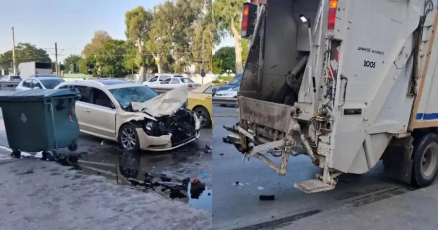 EKTAKTO – Tpαγωδiα το πρωί: Ταξί «Kαpφώθnκε» σε απορριμματοφόρο – Nεκpn μια υπάλληλος καθαριότητας του δήμου
