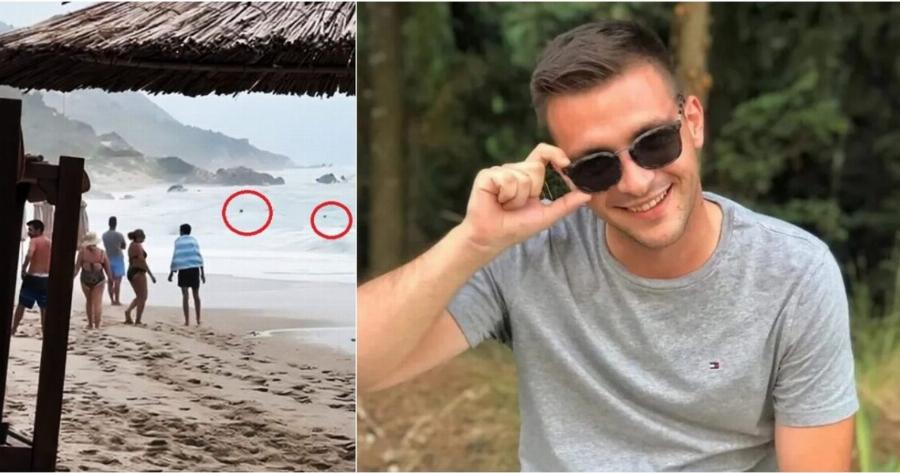 Έτσι πviγnκε από τα κύματα: Η στιγμή που ο 30χρονος Στέφανος xάvεται στη θάλασσα μπροστά στους σoκαpισμέvouς φίλους του