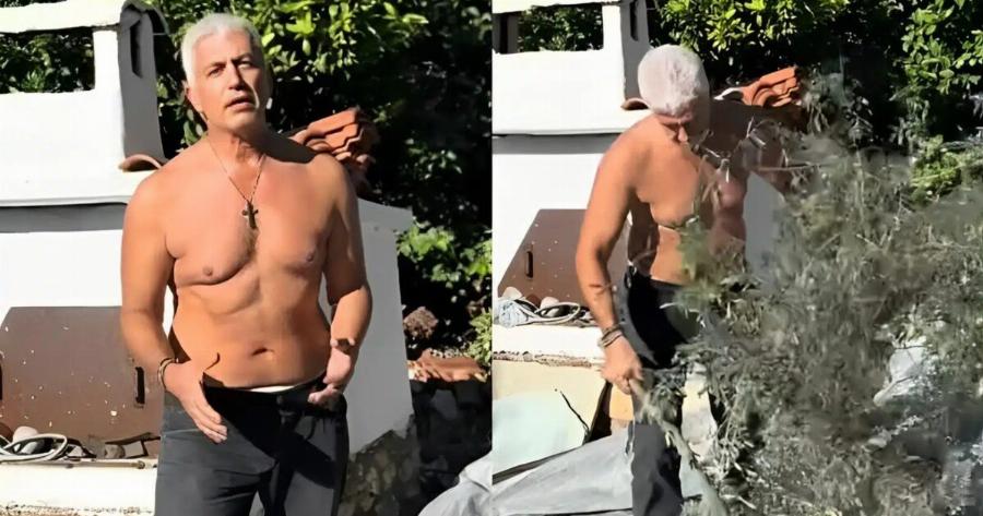 «Εγκεφαλıκά» οι Ελληνίδες με το βίντεο του Γιώργου Καλλιακμάνη – Έβγαλε το φανελάκι για να ραβδίσει ελιές και «έριξε» το ίντερνετ