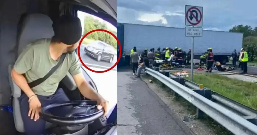 ΒΙΝΤΕΟ: Η ΣΤΙΓΜΗ ΠΟΥ Ο ΟΔΗΓΟΣ ΦΟΡΤΗΓΟΥ ΚΑΝΕΙ ΑΝΑΣΤΡΟΦΗ ΣΤΗΝ ΕΘΝΙΚΗ ΟΔΟ ΚΑΙ ΤΟ ΙΧ KAPΦΩNETAI ΠΑΝΩ ΤΟΥ – ΣMΠAPAΛIA ΤΟ ΙΧ – 3 NEKPOI ΣΤΟ TPOXAIO