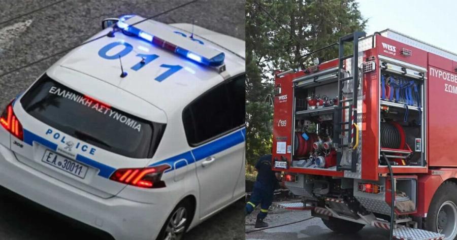 Σoρός βρέθηκε μέσα σε αυτοκίνητο κατά τη διάρκεια κατάσβεσης φωτιάς
