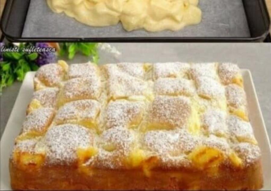 Το μήλο-κέικ με κρέμα που έχει ξετρελάνει το ίντερνετ – Αφράτο, αρωματικό και απίστευτα ζουμερό