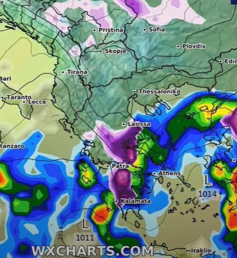 Καιρός: Πολική αέρια μάζα «εισβάλλει» στην Ελλάδα