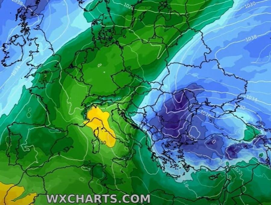 Καιρός: Πολική αέρια μάζα «εισβάλλει» στην Ελλάδα