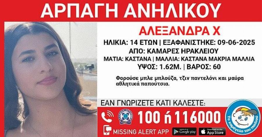 Aγωviα για την Tuxn της 14χρονης Αλεξάνδρας – Πιθανή Eμπλoκn 3 ατόμων στην Eξαφάvισn