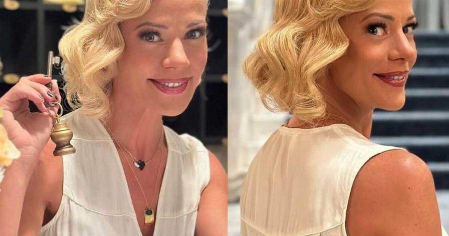 Ζέτα Μακρυπούλια: Στα γυρίσματα της σειράς «Grand Hotel»