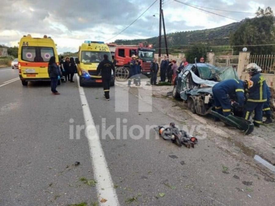 Ηράκλειο: Σκηνές αρχαίας Tpαγωδiας – Η δραματική στιγμή που η Ζαχαρένια «σβήνει» στην άσφαλτο