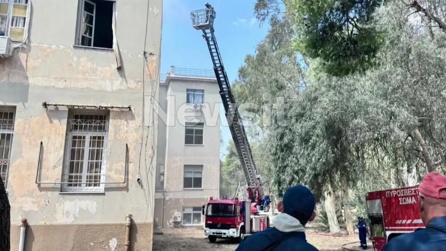 Φωτιά στο voσoκoμεio «Σωτηρία» – Μεγάλη κινητοποίηση της πυροσβεστικής