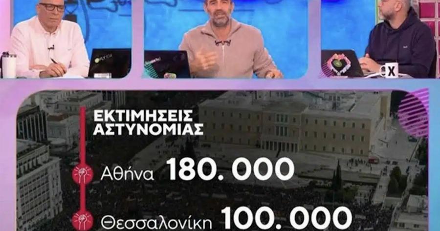 Σοκαρισμένος ο Αντώνης Κανάκης με την εκτίμηση για τον αριθμό των διαδηλωτών για τα Τέμπη: «Δεν είμαστε με τα καλά μας»