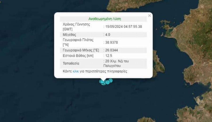 Νέος μεγάλος σεισμός πριν από λίγο