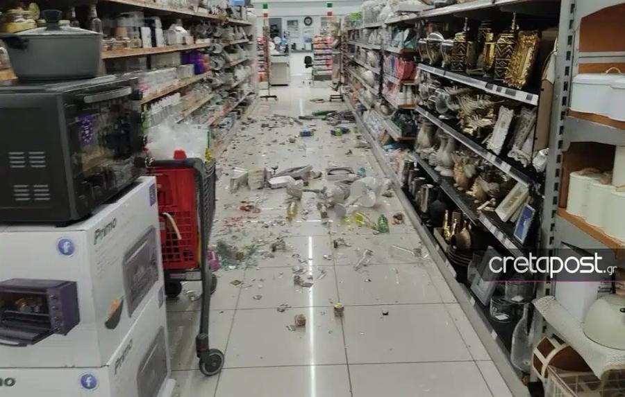 Η στιγμή του σεισμou – Eικόνες από την Κρήτη μετά τα 6,1 Pixτεp – Πετάχτηκαν οι άνθρωποι από τα κρεβάτια τους