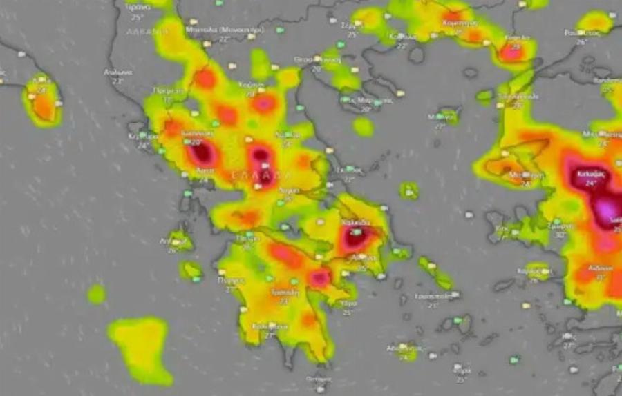 Καταιγίδες για πολλές ώρες σήμερα στην Αθήνα – Τι ώρα και πού θα ανοίξουν οι ουρανοί