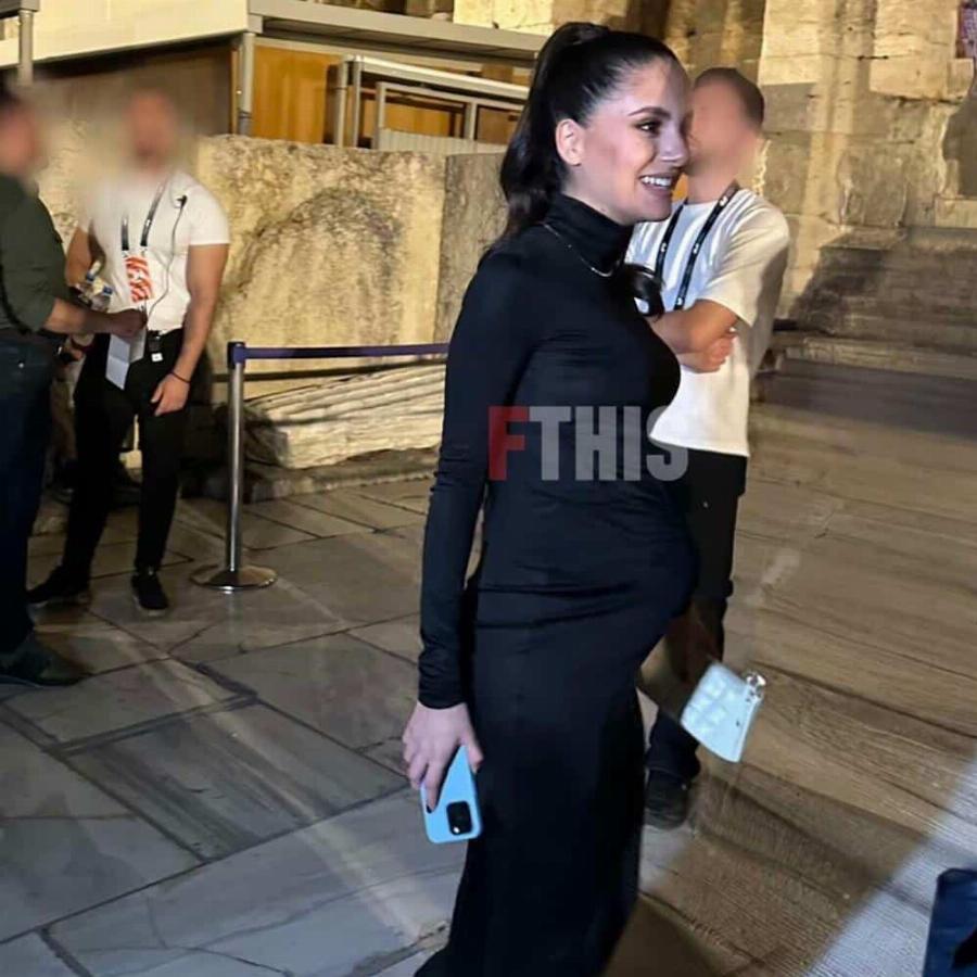 Κωνσταντίνος Αργυρός: Η Αλεξάνδρα Νίκα στην πρώτη επίσημη εμφάνισή της με φουσκωμένη κοιλιά