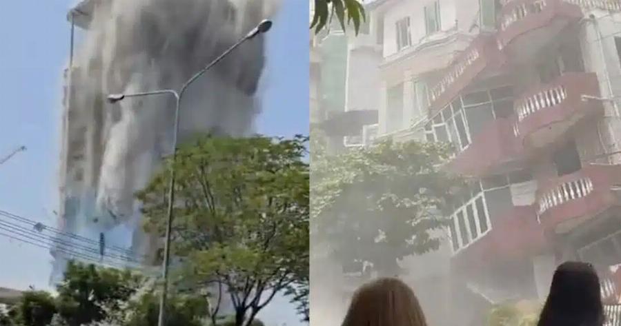 Συγκλονιστικά βίντεο από τα 7,7 Ρίχτερ – Τουλάχιστον 43 εργάτες παγιδευμένοι μετά την κατάρρευση ουρανοξύστη