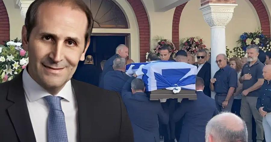 Θρήνος για τον Απόστολο Βεσυρόπουλο: Πλήθος κόσμου στην κηδεία του – Τυλιγμένο με την ελληνική σημαία το φέρετρό του