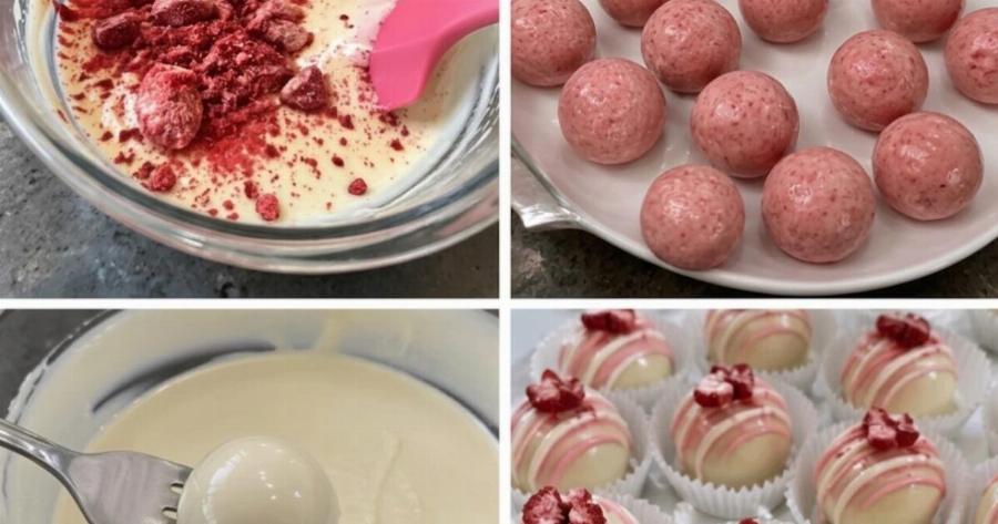 Τα πιο ροζ και λαχταριστά τρουφάκια – χωρίς κόπο, με λίγα υλικά