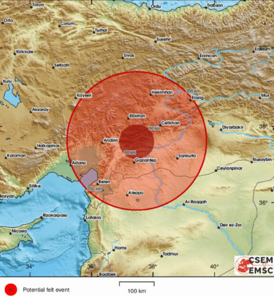 Μεγάλος σεισμός στην Τουρκία