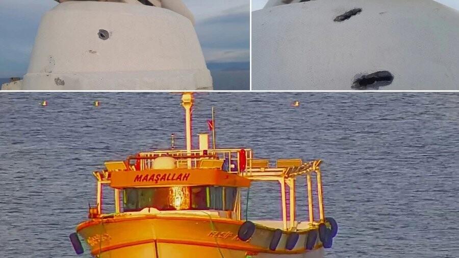 Πυρά του ελληνικού Λιμενικού διέλυσαν τουρκικό αλιευτικό