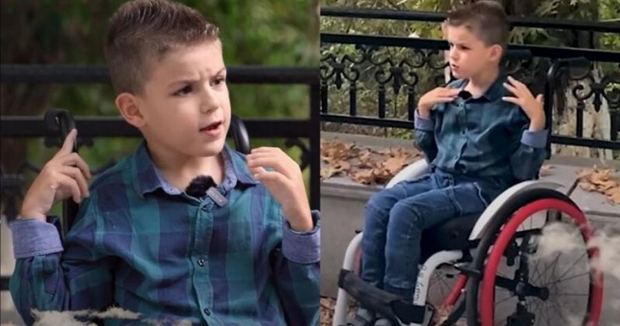 Σuγκλoviζει ο μικρός Παναγιώτης: «Μην τα παρατάτε ποτέ, ό,τι κι αν γίνει και να μην Kopoϊδεuετε ποτέ τους ΑμεΑ»