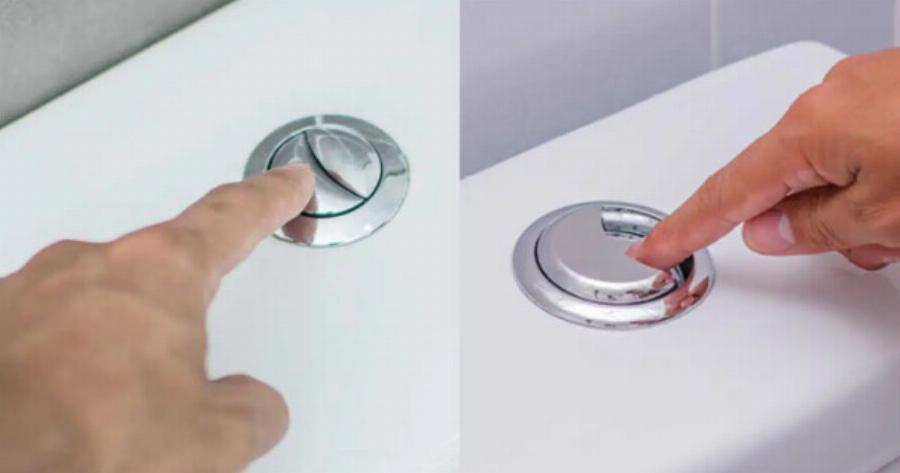 Πολλοί άνθρωποι νομίζουν ότι αυτά τα δυο κουμπιά στο καζανάκι κάνουν το ίδιο πράγμα