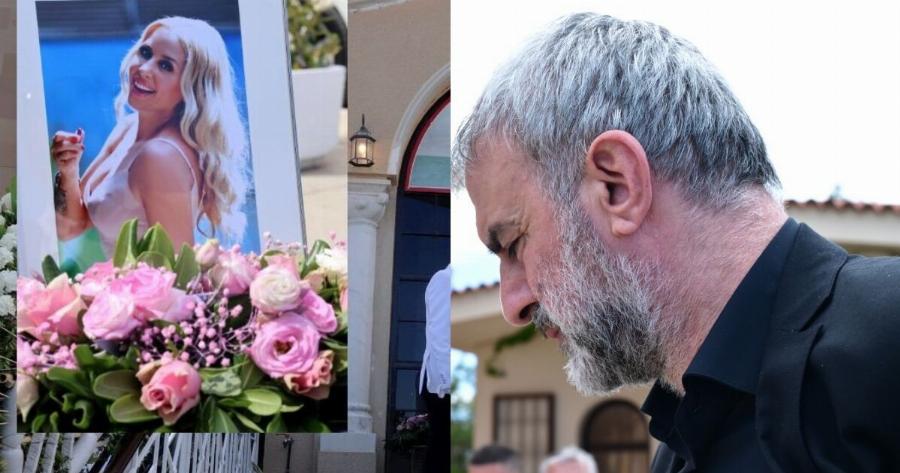 «Ξεκουράσου αγάπη μου, κουράστηκες πάρα πολύ»: Ο σπαρακτικός επικήδειος του Τραϊανού Δέλλα στην κηδεία της Μαστροκώστα