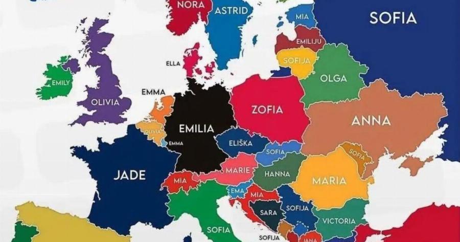 Αυτά είναι τα πιο δημοφιλή ονόματα κοριτσιών στην Ευρώπη – Ποιο όνομα κυριαρχεί στην Ελλάδα;