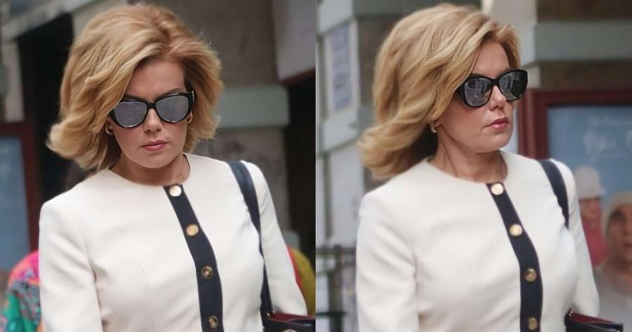 Εμφάνιση χιλιάδων Eupώ από την κορφή ως τα νύχια: Η Ευγενία Μανωλίδου βγήκε στο κέντρο της Αθήνας σαν γαλαζοαίματη