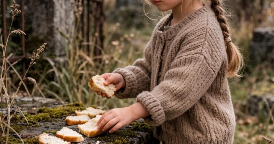 Ένα κοριτσάκι 6 ετών άφηνε σχεδόν κάθε εβδομάδα, για έναν ολόκληρο χρόνο, ψωμί πάνω σε έναν τάφο: η μητέρα ήταν σίγουρη ότι απλώς τάιζε τα πουλιά, αλλά όταν έμαθε την αλήθεια, ένιωσε πραγματικό τρόμο