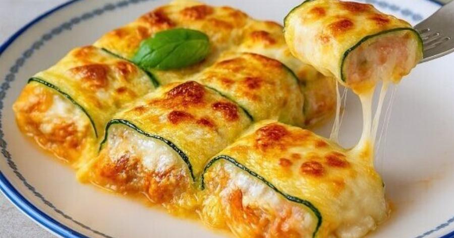 Ρολάκια κολοκυθιού με κιμά και τυρί στο φούρνο – Η εύκολη συνταγή