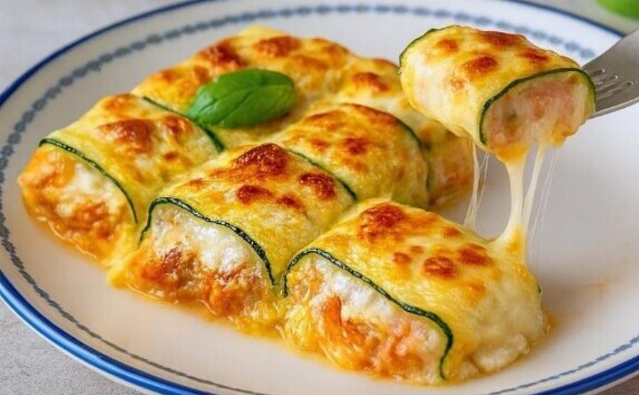 Ρολάκια κολοκυθιού με κιμά και τυρί στο φούρνο – Η εύκολη συνταγή