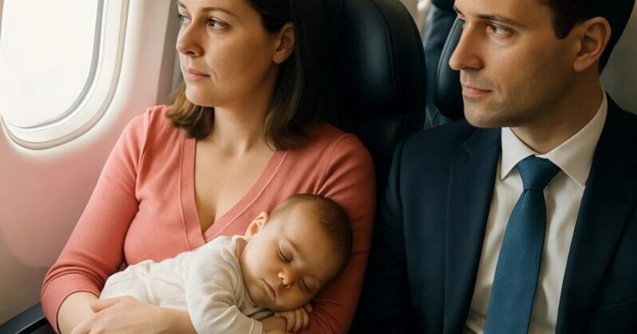Πέταξα με το δίμηνο γιο μου, που κατά τη διάρκεια της πτήσης έκλαιγε συνεχώς: στον διπλανό μου δεν άρεσε, και μετά ξαφνικά έκανε αυτό…