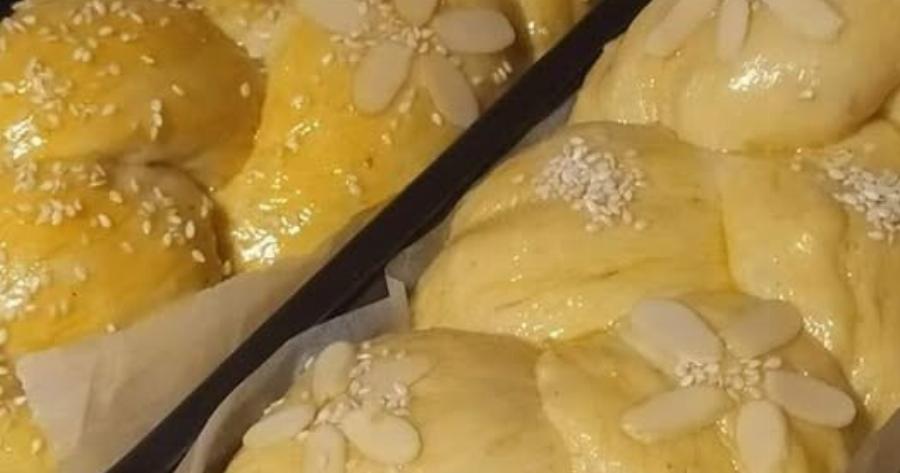 Τσουρέκι Ζαχαροπλαστείου με Ινώδη Υφή και Κλωστές