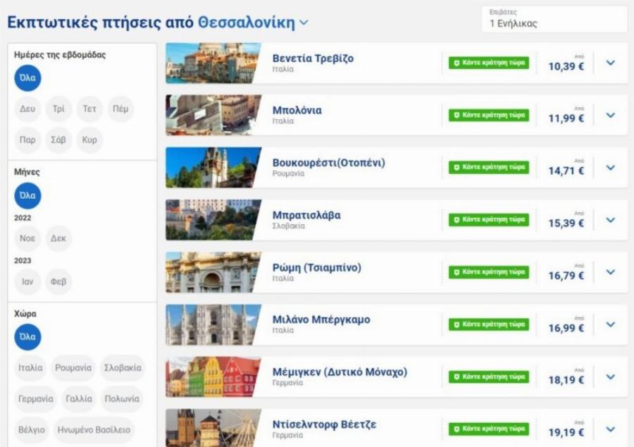 Δακρύζουν από χαρά οι πελάτες της Ryanair: Η εταιρεία ανακοίνωσε πτήσεις από 10 ευρώ για αγαπημένους προορισμούς