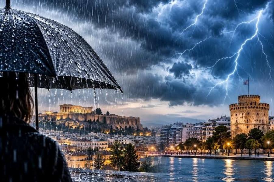Καιρός Αθήνα: Πότε δυναμώνουν οι βροχές σήμερα – Οι ώρες που αυξάνεται ο κίνδυνος καταιγίδας