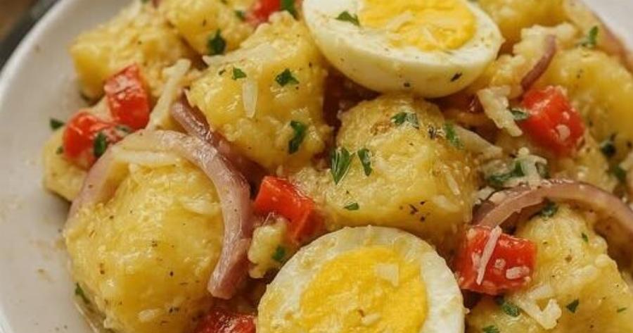 Δροσερή πατατοσαλάτα με λεμονάτη σως – Εύκολη, χορταστική και ιδανική για κάθε μέρα