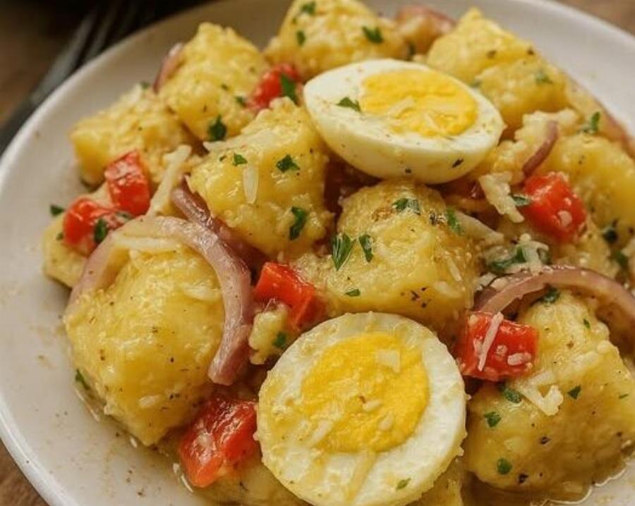 Δροσερή πατατοσαλάτα με λεμονάτη σως – Εύκολη, χορταστική και ιδανική για κάθε μέρα