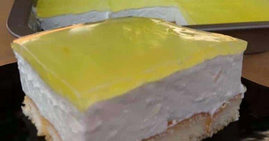 Γλυκό λεμόνι με σαβαγιάρ – εύκολη συνταγή ψυγείου