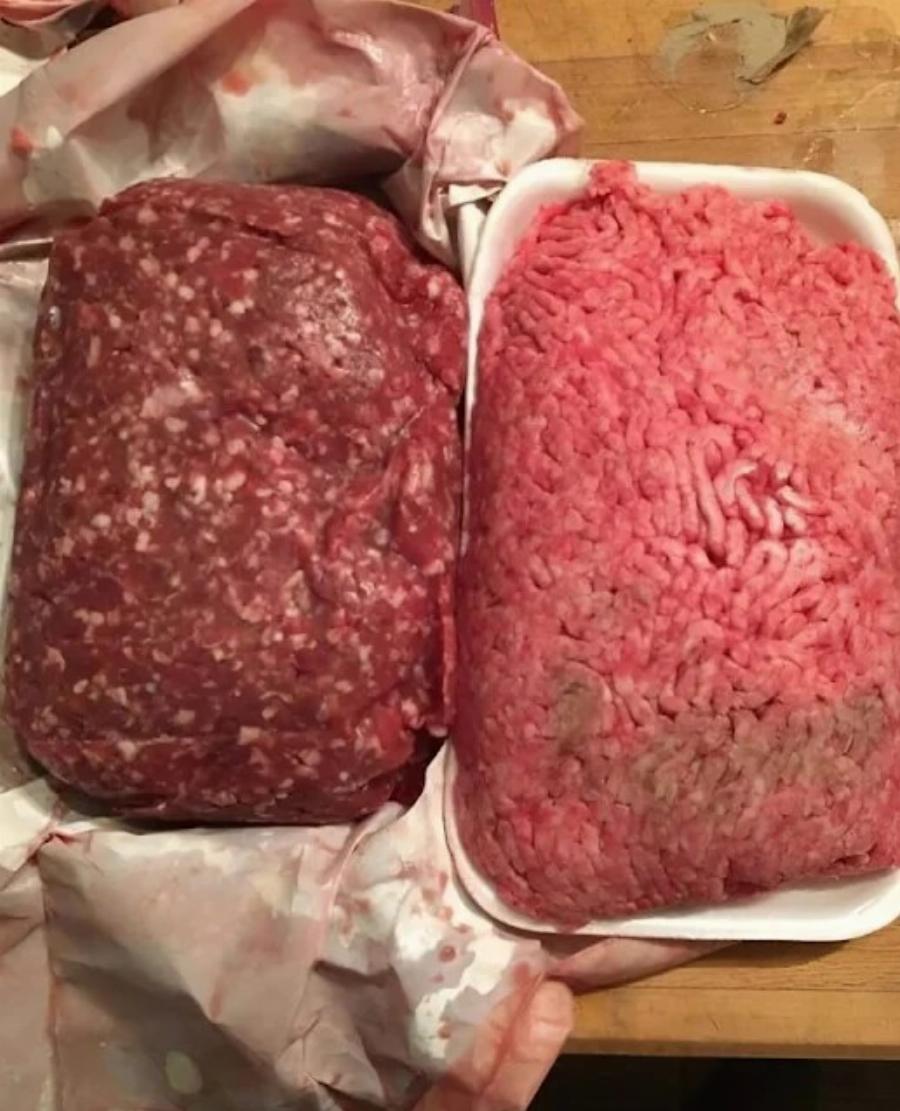 Σήμερα αγόρασα κιμά από το σούπερ μάρκετ και παρατήρησα ότι το κρέας έμοιαζε πολύ περίεργο — έπαθα ΣOK όταν έμαθα τον λόγο