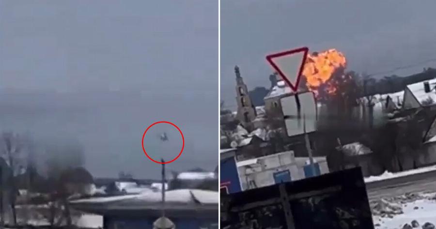 Συνετρίβη μεταγωγικό με 74 επιβάτες – Η στιγμή της πτώσης