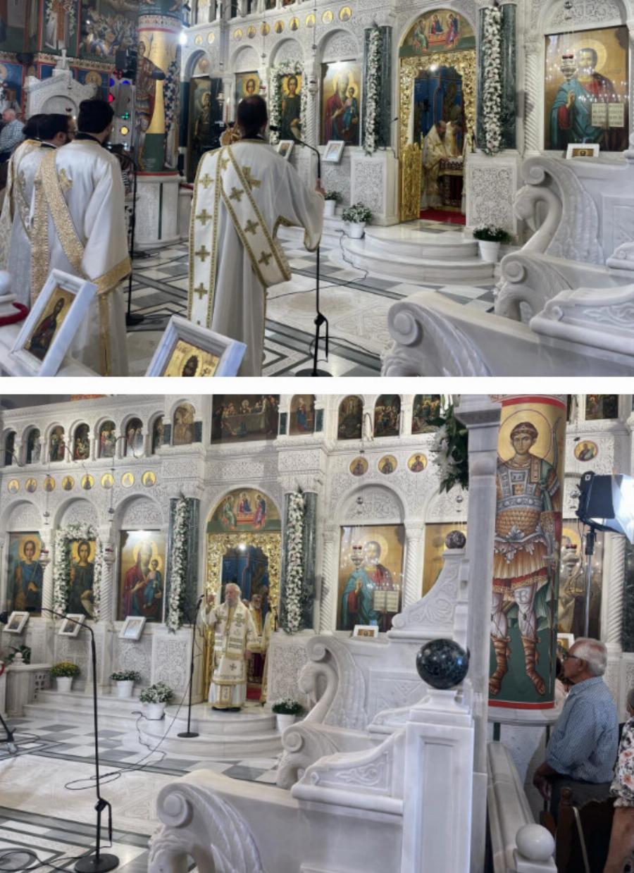 Ρίγη συγκίνησης στην Εύβοια: Πλήθος πιστών για τα 100 χρόνια του Οσίου Ιωάννη του Ρώσσου