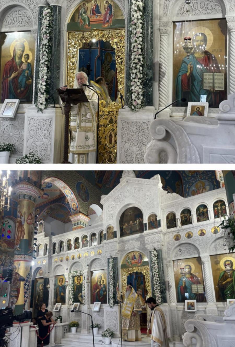 Ρίγη συγκίνησης στην Εύβοια: Πλήθος πιστών για τα 100 χρόνια του Οσίου Ιωάννη του Ρώσσου