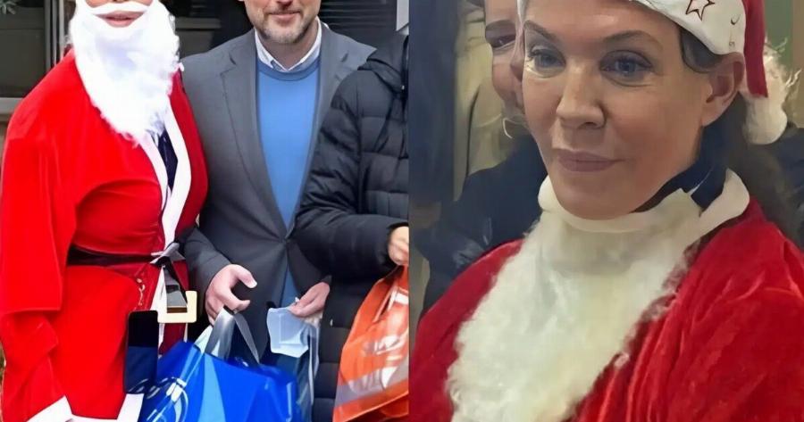 Βάνα Μπάρμπα: Ντύθηκε Άγιος Βασίλης και μοίρασε δώρα σε ασθενείς στο Νοσοκομείο Μεταξά – Βίντεο και φωτογραφίες