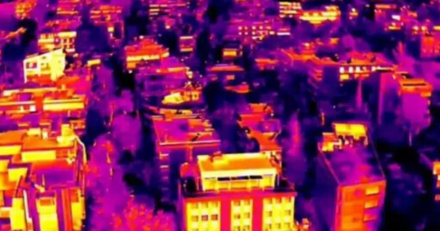 Auτό είναι το μέρος στην Αθήνα που θερμική κάμερα κατέγραψε 96,2 βαθμούς Κελσίου