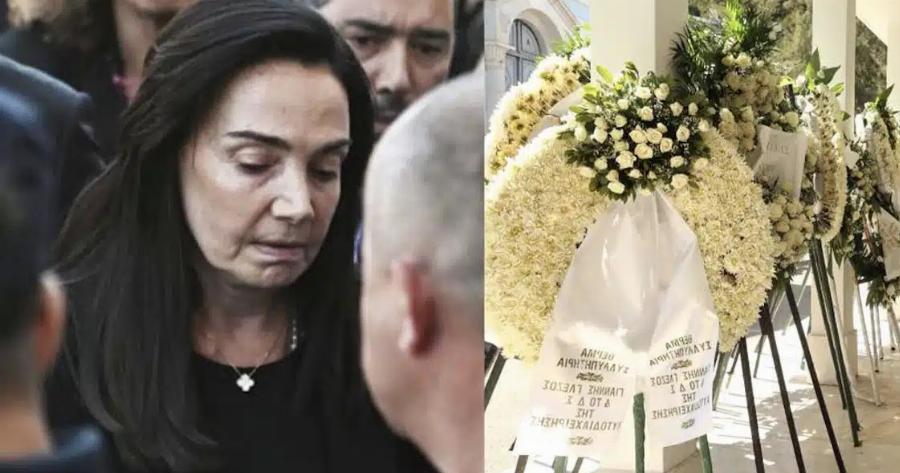 Θρήνος στην κηδεία της Λένας Σαμαρά – Συντετριμμένοι ο Αντώνης Σαμαράς και η σύζυγός του Γεωργία