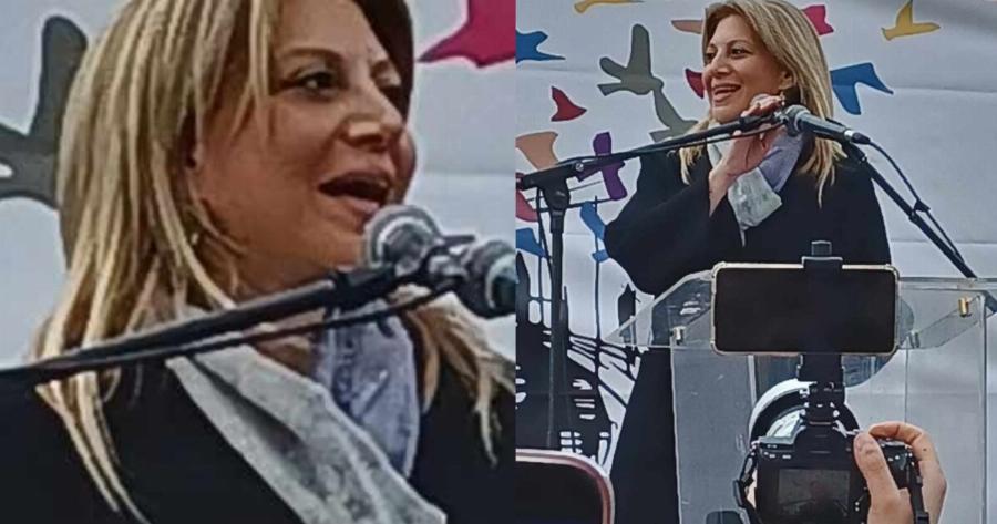 Αποθεώθηκε η Μαρία Καρυστιανού στο συλλαλητήριο για τα Τέμπη στο Σύνταγμα