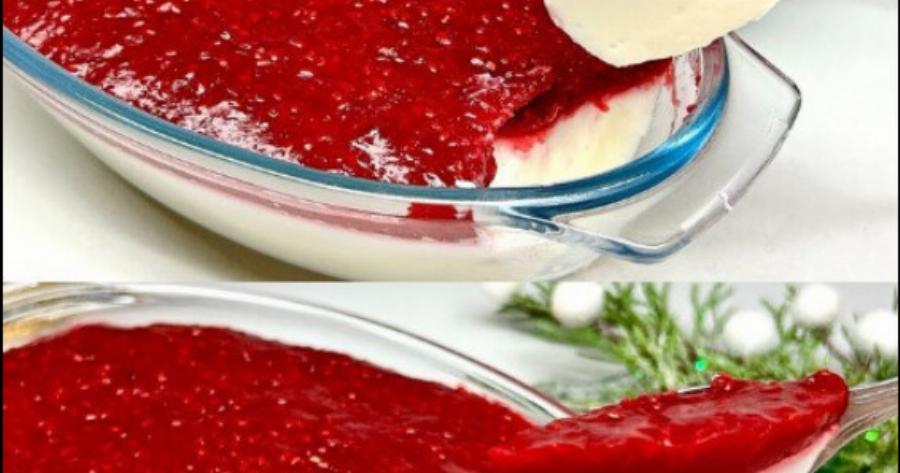 Ένα σπιτικό επιδόρπιο σε 5 λεπτά που δεν θα βαρεθώ ποτέ να τρώω. Δεν χρειάζεται ψήσιμο! Χωρίς ζελατίνη!