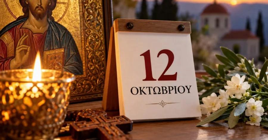 Ο Άγιος που γιορτάζει σήμερα 12 Οκτώβρη
