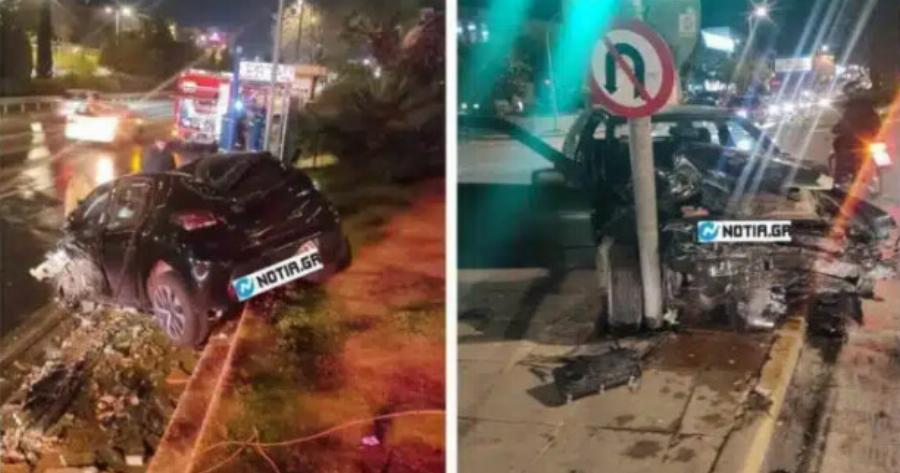 Ο Άγιος Σπυρίδωνας έκανε το θαύμα του! Βγήκαν όλοι ζωντανοί από σοβαρό τροχαίο στη Λεωφόρο Βουλιαγμένης