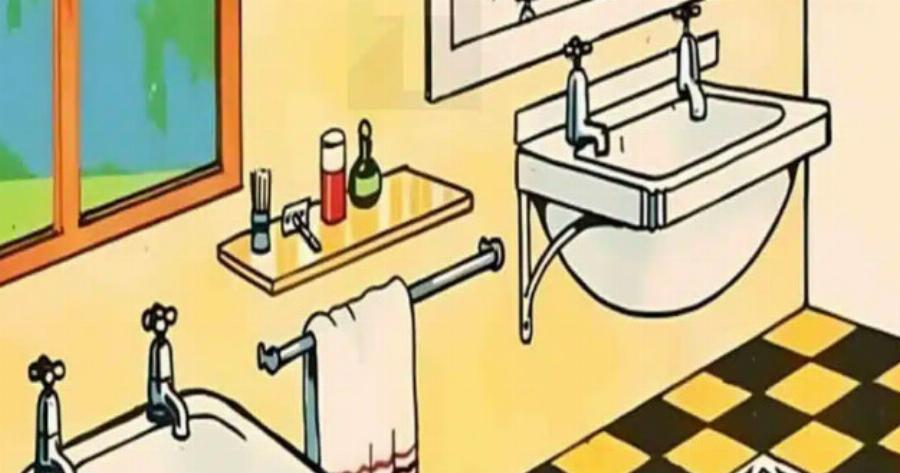 Μπορείτε να εντοπίσετε το κρυμμένο λάθος σε αυτήν την εικόνα του μπάνιου; Μόνο οι πιο παρατηρητικοί θα το βρουν