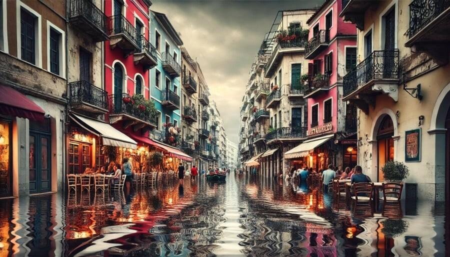 Έτσι θα έμοιαζε η Θεσσαλονίκη αν αντιμετώπιζε πλημμύρες όπως η Βαλένθια – Tρoμακτικές εικόνες